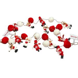 Ashland Set of 2- 6ft Nordic climber garlands for Winter/Holiday/Christmas decor